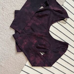 lululemon athletica Dark Purple Crop Top